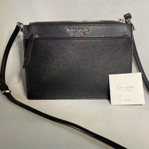 Black Kate Spade Cameron Zip Crossbody NWT